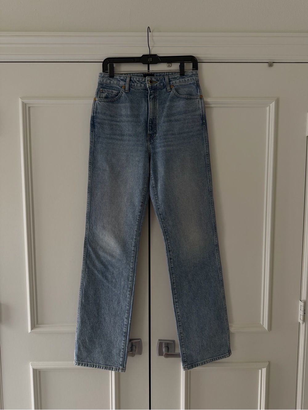 KHAITE Danielle High-Rise Straight-Leg Jeans - Picture 3 of 6